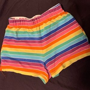 Girls rainbow shorts